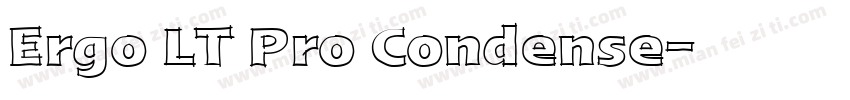 Ergo LT Pro Condense字体转换
